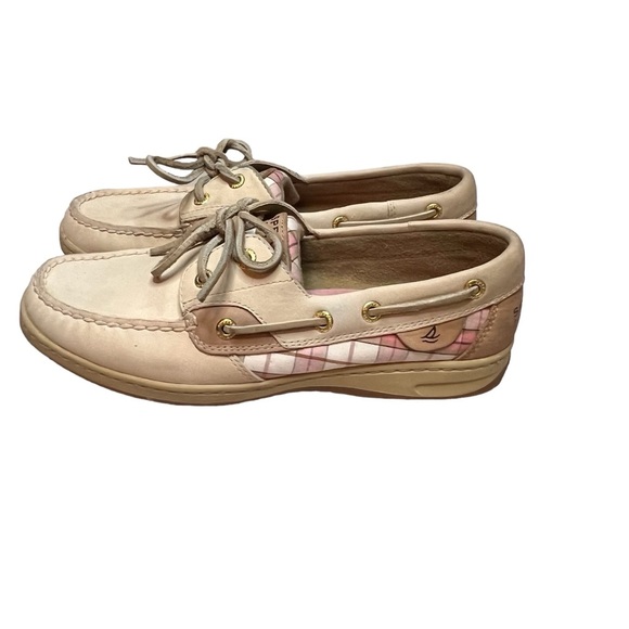 Sperry Womens Top Sider Driving Boat Leather Lace Up Tan Shoes Size 8M - Picture 4 of 7